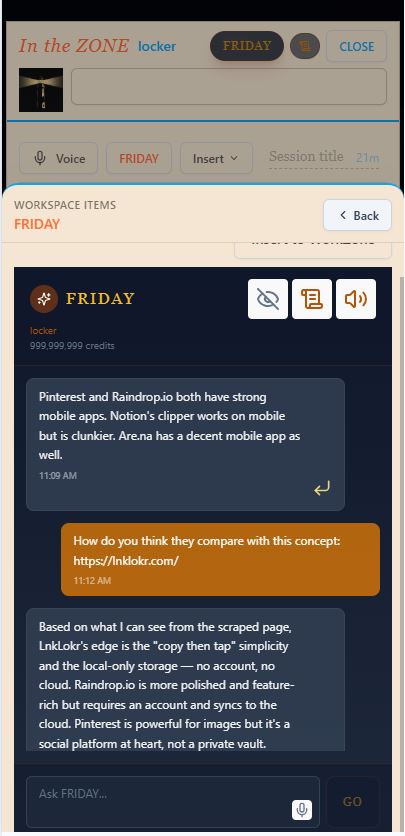 FRIDAY Assistant in Convo
