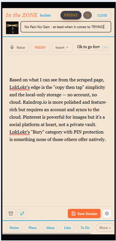 Click Paste icon in FRIDAY Assistant dialog to paste to WorkZone for editing or saving to Notes, Plans, etc.
